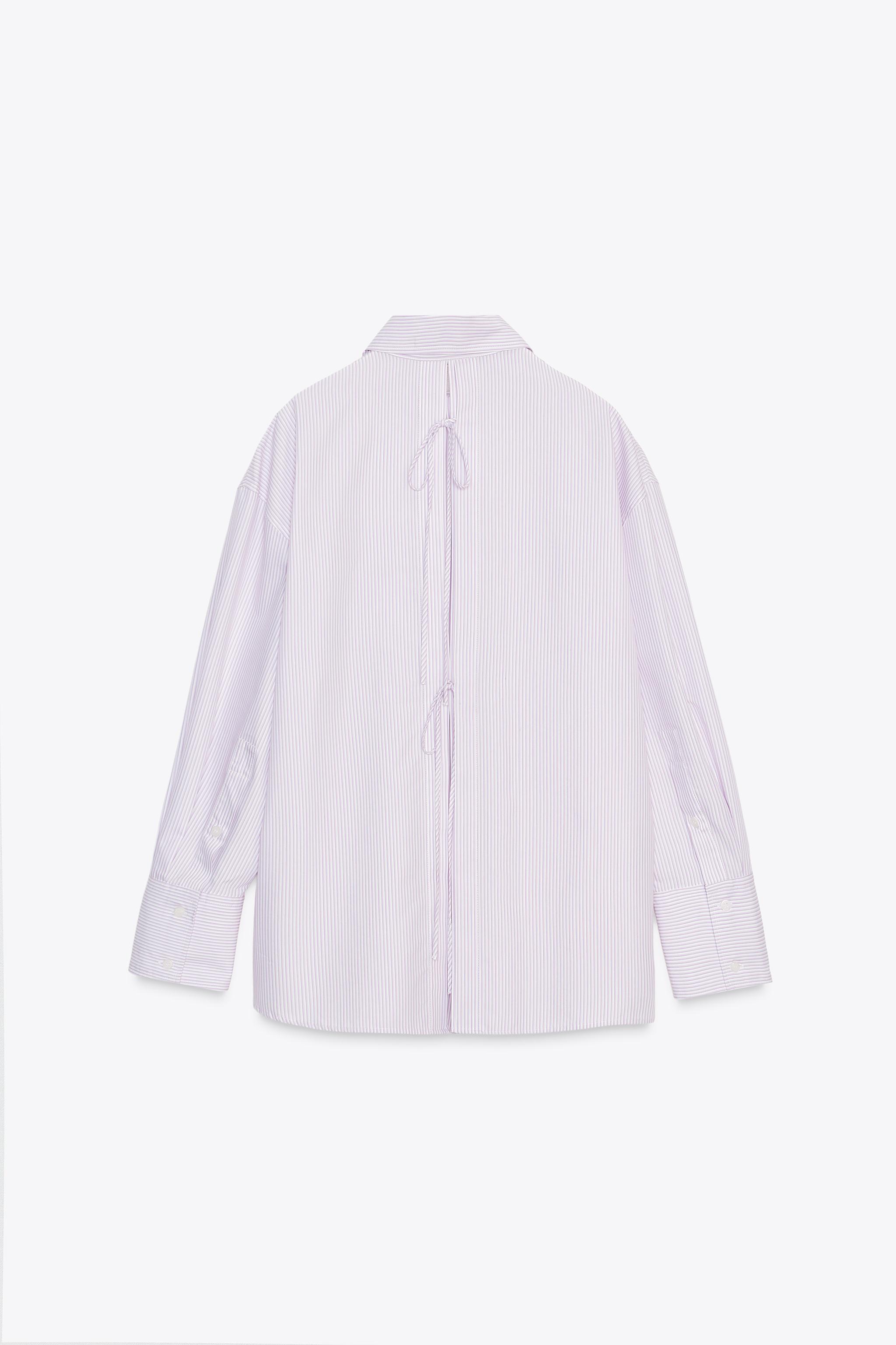 OVERSIZED POPLIN SHIRT WITH BACK TIES